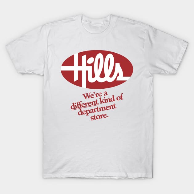 Hills, A Different Kind Of Department Store T-Shirt by Tee Arcade